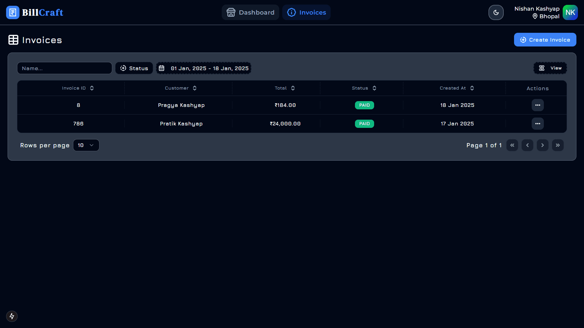 Invoices_Night